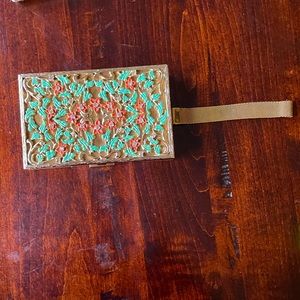 Vintage minaudierr compact makeup clutch